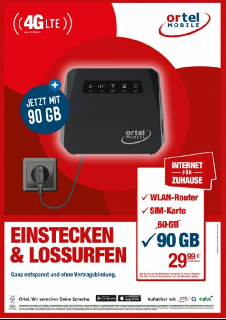 Ortel Mobile Angebot